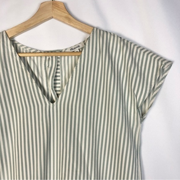 Madewell Button Back Easy Sage Mist Mini Dress XS - Picture 4 of 5